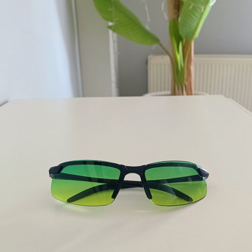 Anti-glare Polarized Night Driving Glasses with Sport Frame and Yellow-Green Lenses new