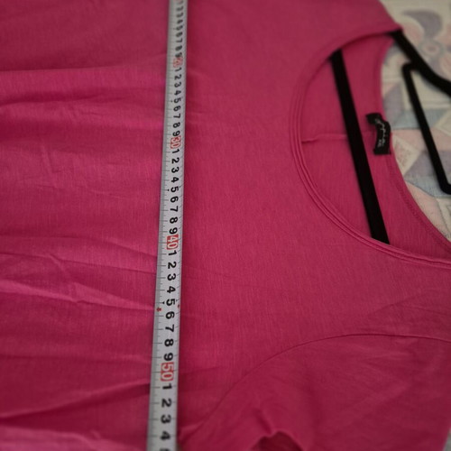 Cotton blouse fuchsia like new, size XXL