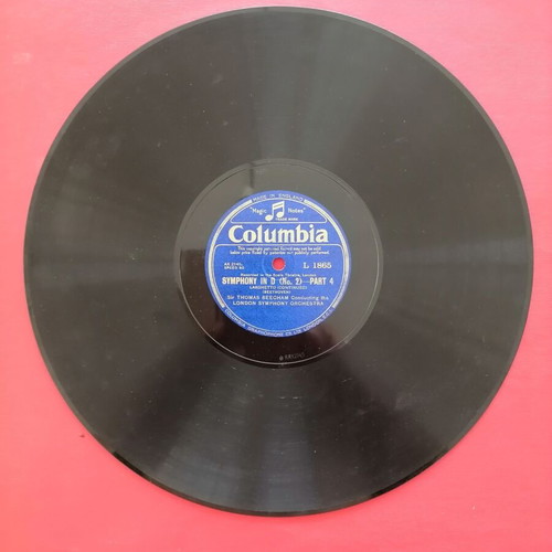 78 RPM gramophone record album used, classical music