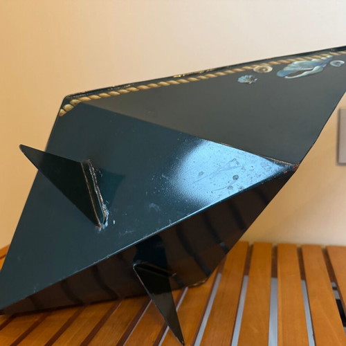 Decorative metal boat handmade used