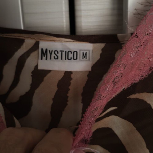 Mystico Animal Print Nightdress medium like new with pink lace