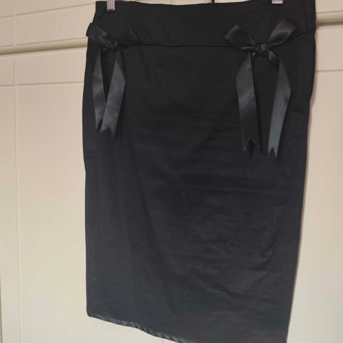 Gothic skirt Hello Bunny slim fit, like new, black