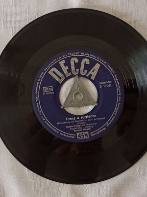 Плоча 45 оборота Gianni Poggi употребявана, Decca Germany