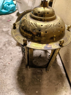 Muslim electric lantern used, heirloom from Jordan
