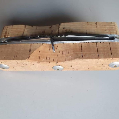 Ausonia Italian fishing knife new, stainless steel cork handle