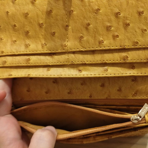 Carpisa Mustard Handbag Like New with Chain Strap and Bracelet