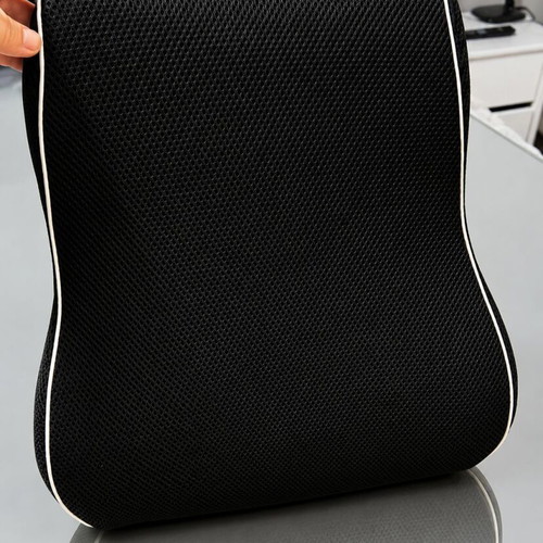 Ergonomic Memory Foam Lumbar Pillow with Adjustable Straps and Zipper Cover new