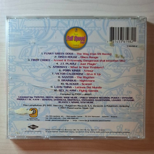 Full Speed Four CD like new, electronic music