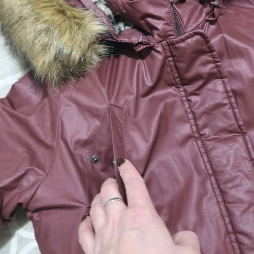 Toi&Moi waterproof parka like new, burgundy red, XL