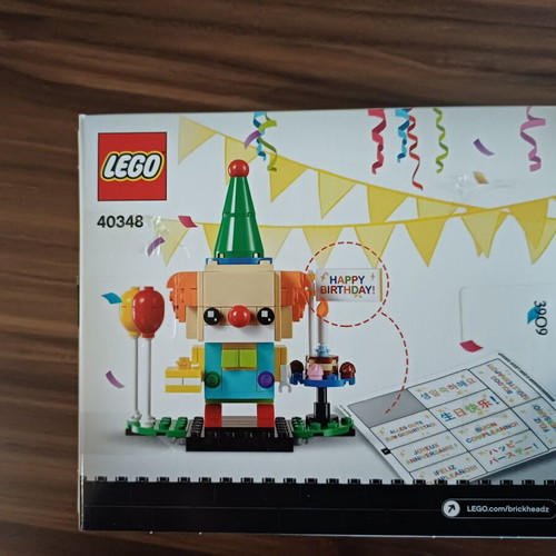 Lego BrickHeadz 40348 Birthday Clown New