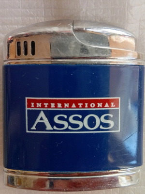 Assos International lighter used promotional cigarette brand