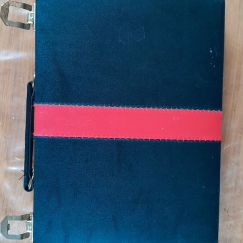 Backgammon case like new with dice, plastic 27×20