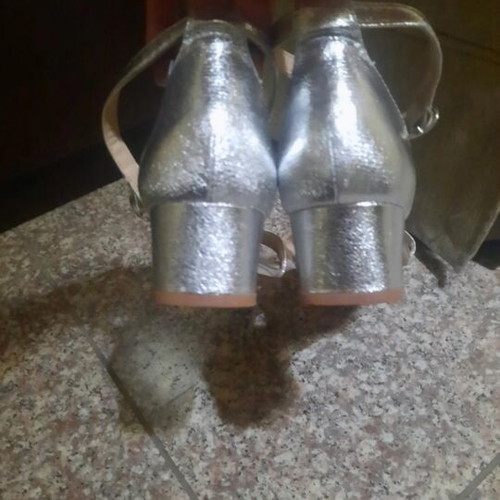 Jenny Fairy Silver Sandals like new, size 39