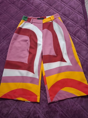 Zip Culottes new, colorful, size S