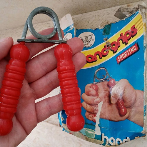 Vintage handgrip used, functional, with box