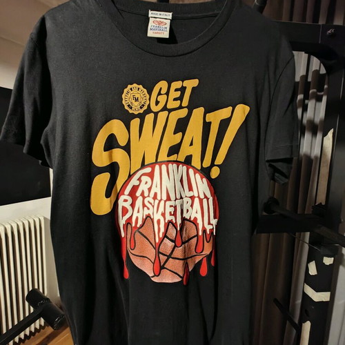 Franklin Marshall basketball t-shirt size M like new, black