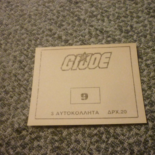 Snake Eyes vintage rare sticker GI JOE GIJOE GI.JOE Olympia #9 new