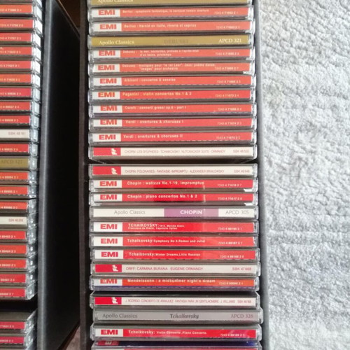 Classical music CDs used, pack of 51 from great composers