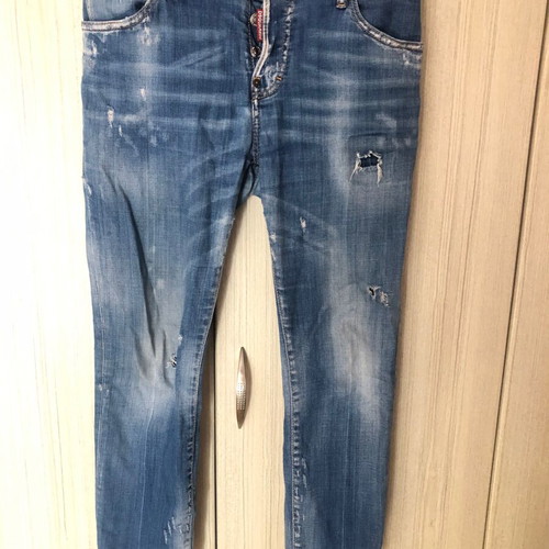 Dsquared blue distressed slim jeans size 42 large used