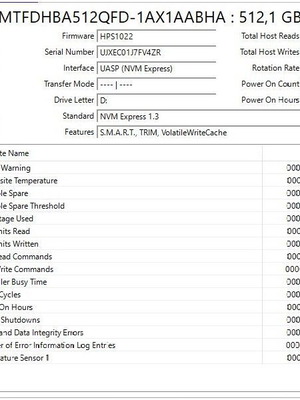 Micron 512GB NVMe M.2 2210 Gen3x4 SSD σαν καινούργιο