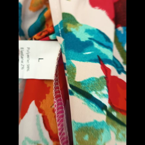 Maxi skirt floral with slits