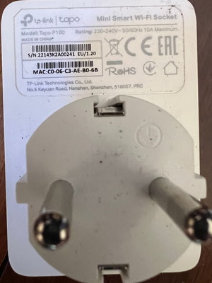 Tapo TP-Link P100 Smart Plug like new