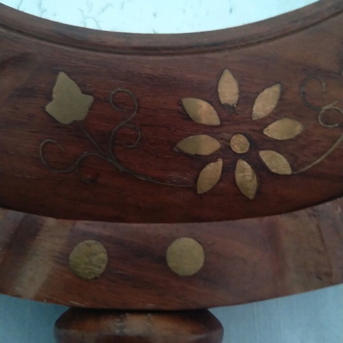 Old wooden mirror handmade 23×36