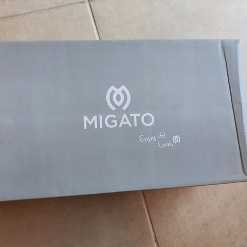 Migato Oxford shoes new, broken gold color, synthetic leather