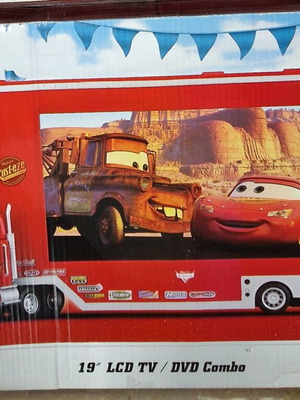 Disney Cars McQueen 19" LCD TV DVD combo μεταχειρισμένο