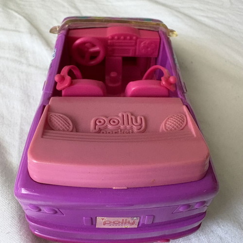 Polly Pocket 2008 pink convertible car toy