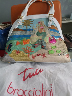 Braccialini handbag used, handheld