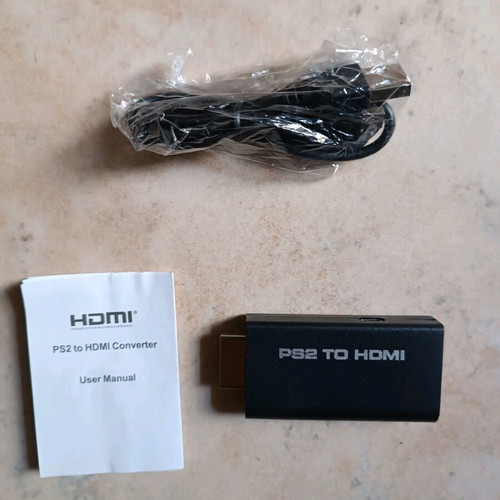 Playstation 2 to HDMI converter new with manual