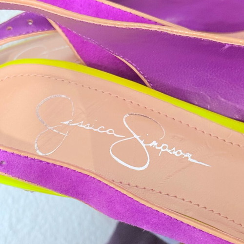Jessica Simpson summer heels like new, multicolor, size 36