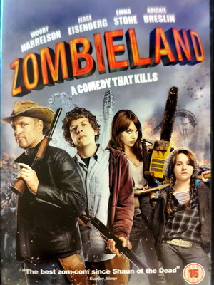 DVD Zombieland μεταχειρισμένο, κωμωδία τρόμου με αγγλικούς υπότιτλους