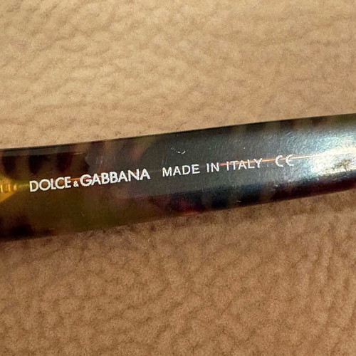 Dolce & Gabbana women's vintage sunglasses used, burgundy frame