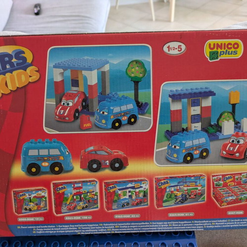 Unico Plus Large Building Blocks Gas Station like new