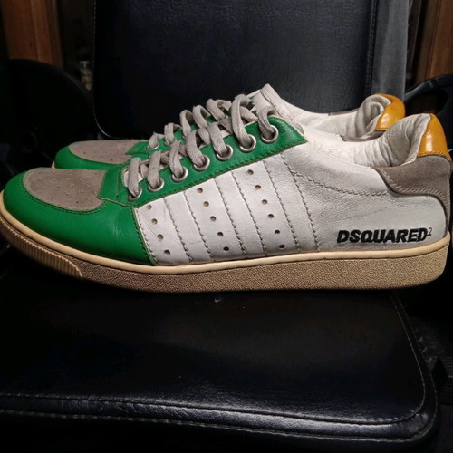 Παπούτσια Dsquared2 sneakers μεταχειρισμένα, δερμάτινα, μέγεθος 43-44