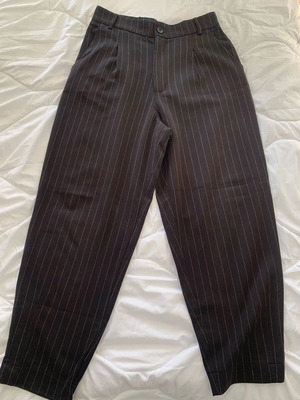 New Age black pants used, small with white stripes