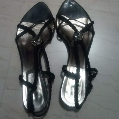 Migato sandals like new, black with silver buckle, size 36