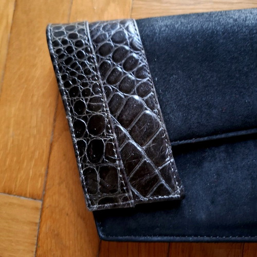 Vintage clutch Christian Dior χειρός μαύρο σαν καινούργιο