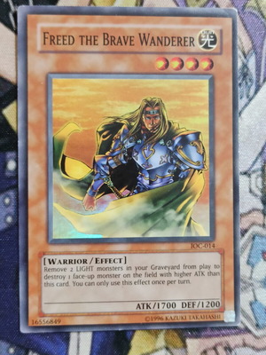 Freed The Brave Wanderer Effect Monster κάρτα Yu-Gi-Oh! σαν καινούργιο