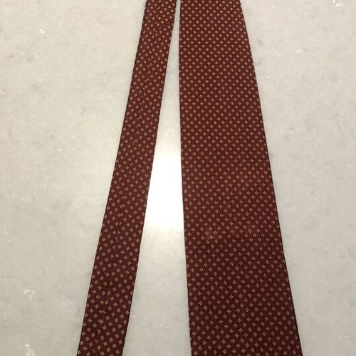 Henry Cottons silk tie like new, burgundy with yellow