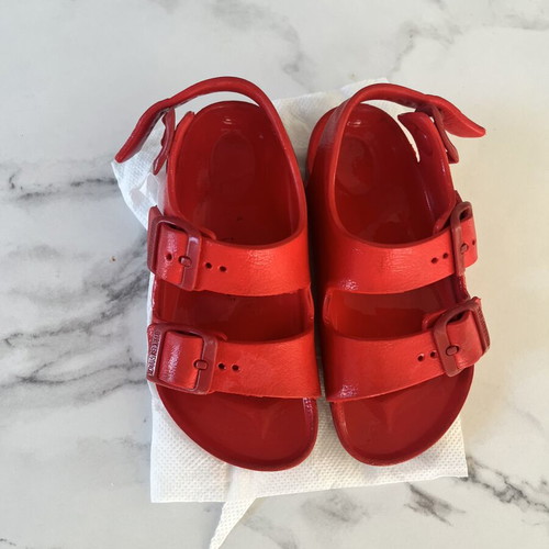 Birkenstock red children's sandals size 26 used unisex