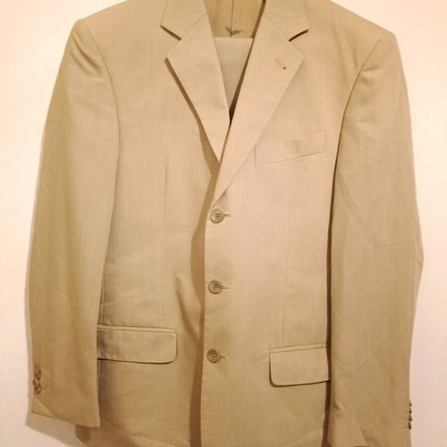 Glou Collection men's suit beige size Medium new