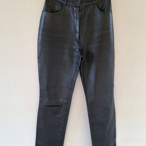 Celestino leather pants like new, black, high waist