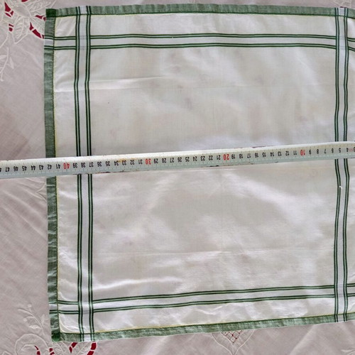 Set of 4 vintage men's cotton handkerchiefs used, assorted designs