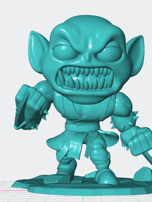 3D Baraka Mortal Kombat model new, unpainted 10 centimeters