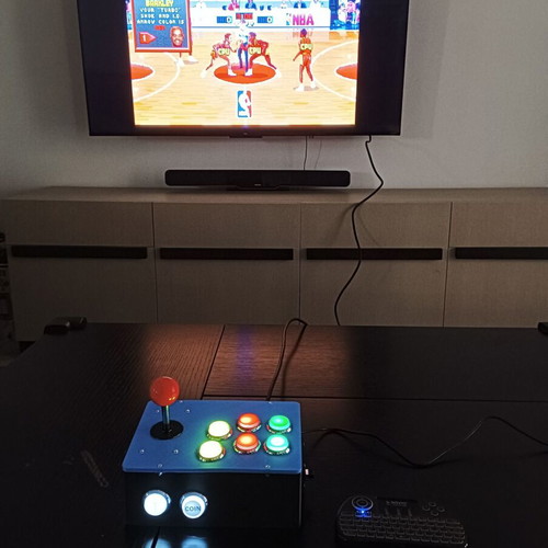 Retro Arcade Console with LED Buttons new