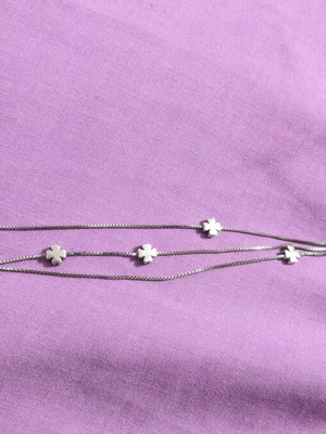 925 bracelet new with triplet and four-leaf clovers