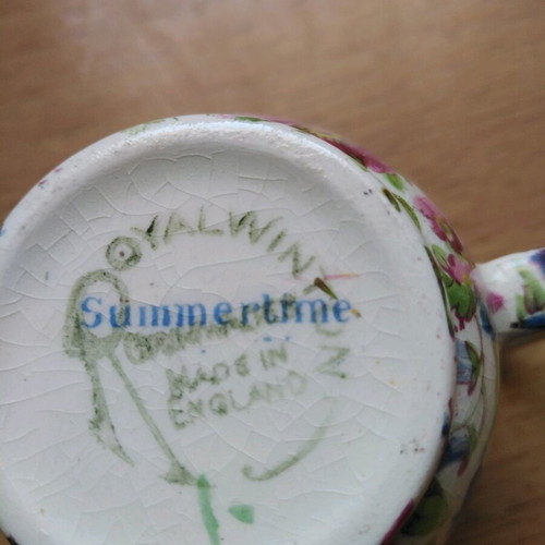 Miniature milk jug from fine English porcelain